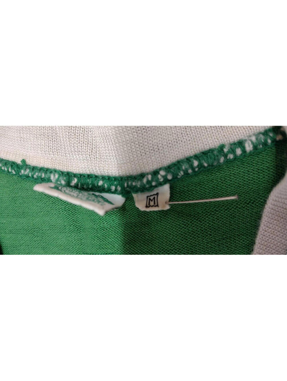 1940s Jersey CHICAGO ELMHURST POLICE NEW ERA SPORTSWEAR Knitting Mills Green V - Picture 5 of 15